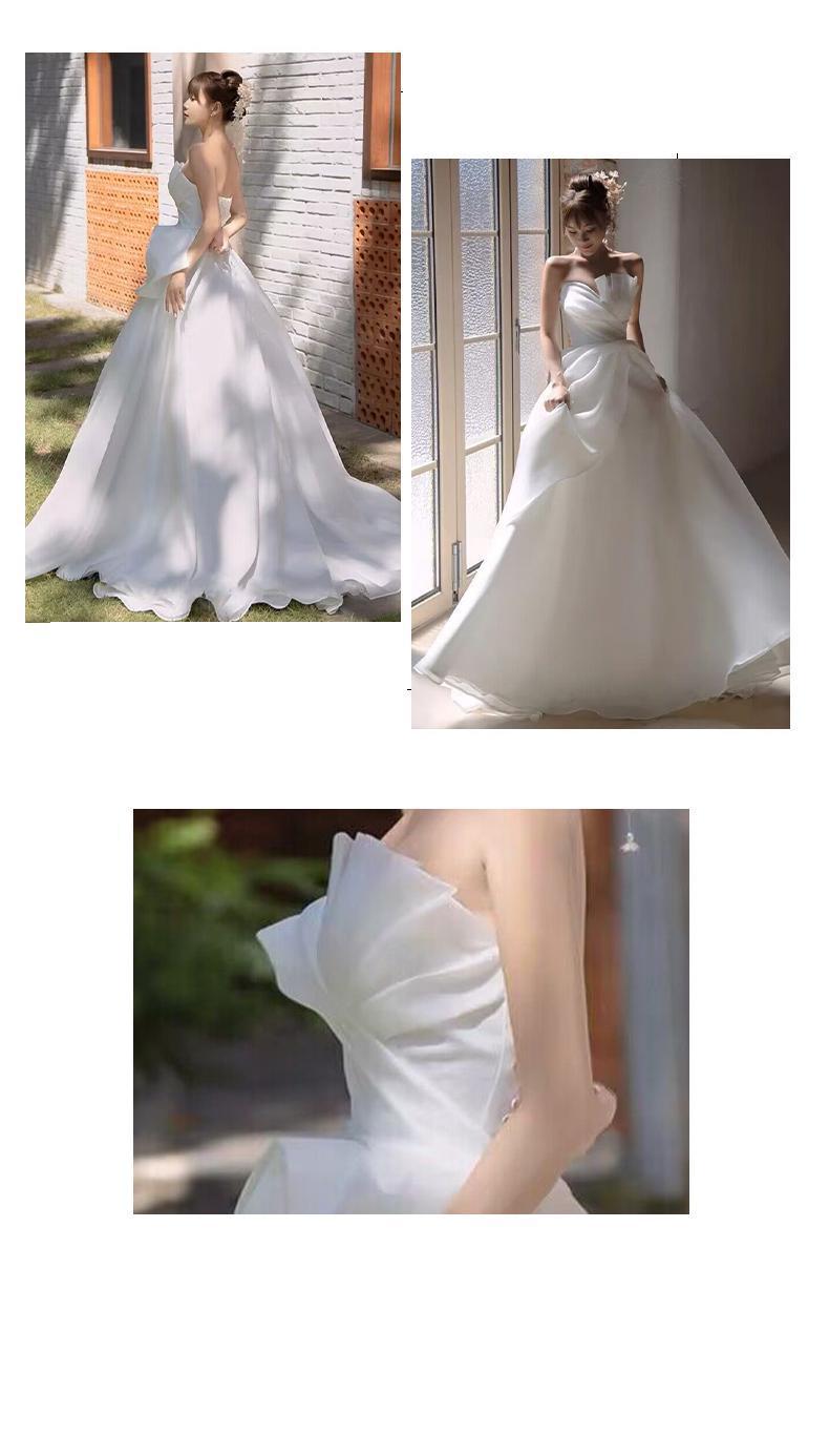 Strapless Wedding Dress Silky