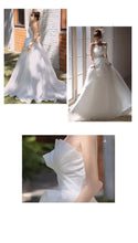 Load image into Gallery viewer, Strapless Wedding Dress Silky
