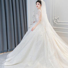 Load image into Gallery viewer, Wedding Dress Plus Size Bridal Gowns Custom Made  Short Sleeves
