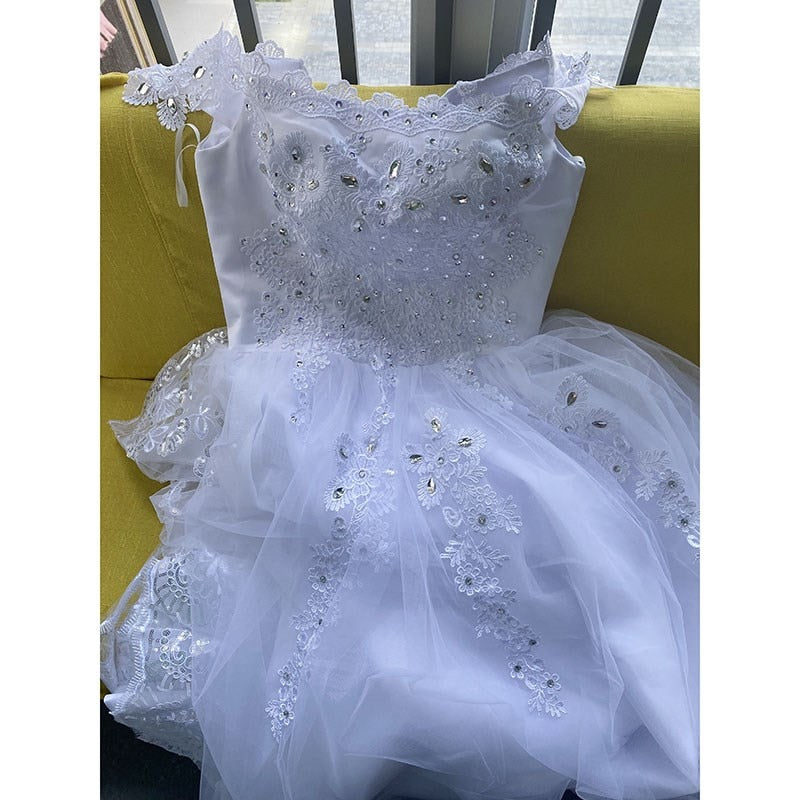Off The Shoulder Vintage Lace Long Train Wedding Dresses 2023 Vestido De Noiv Plus Size Bridal Dress Wedding Gowns