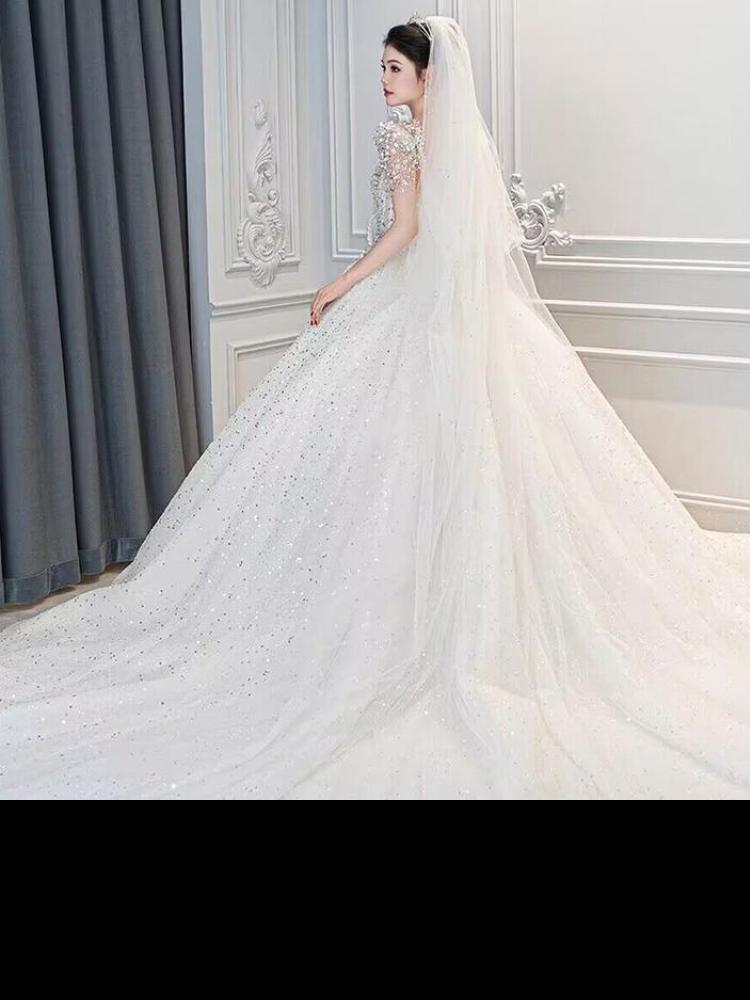 Wedding Dress Plus Size Bridal Gowns Custom Made  Short Sleeves