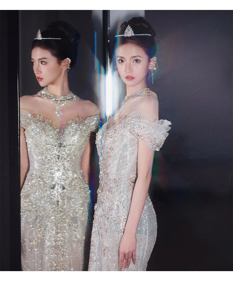 Fishtail new main yarn female wedding dress