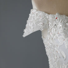 Load image into Gallery viewer, Mermaid Off The Shoulder Sexy Lace Mermaid Bridal Dresses
