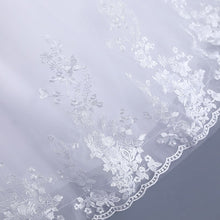 Load image into Gallery viewer, Luxury Embroidery Short Cap Sleeves Sweep Train Lace Wedding Gowns
