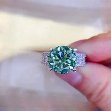 Load image into Gallery viewer, Real 2 Carat 8mm Moissanite Wedding Ring 925 Sterling Silver Band D Color
