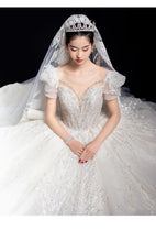 Load image into Gallery viewer, Luxury Off The Shoulder Lace Up Bridal Ball Gown
