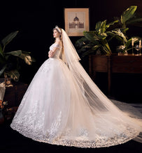 Load image into Gallery viewer, Wedding Dress Applique Plus Size Embroidery 2023 New Long Train Sweetheart Bride Dress
