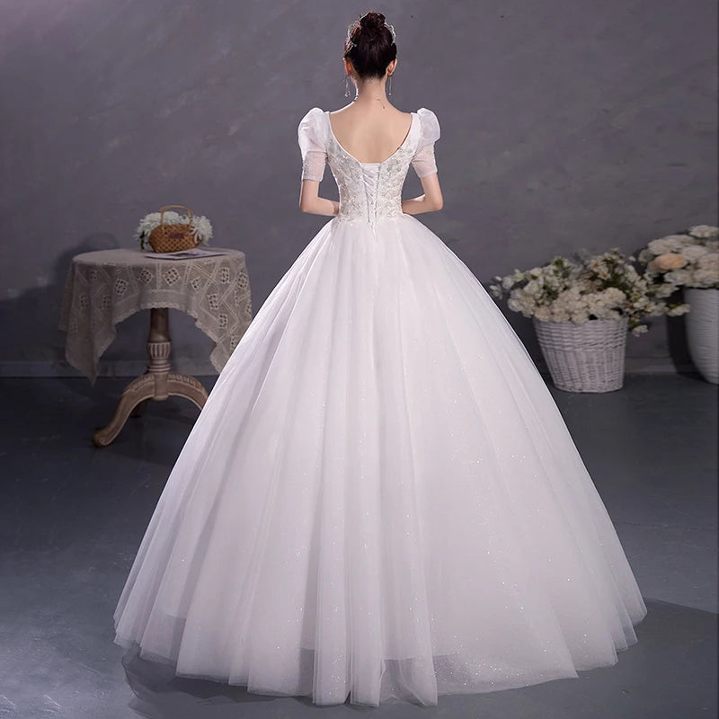 Ball Gown Wedding Dresses Off The Shoulder Wedding Gowns Elegant Appliques Beaded Bridal Dress Plus Size Vestidos De Novia 2023