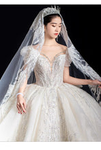Load image into Gallery viewer, Luxury Off The Shoulder Lace Up Bridal Ball Gown
