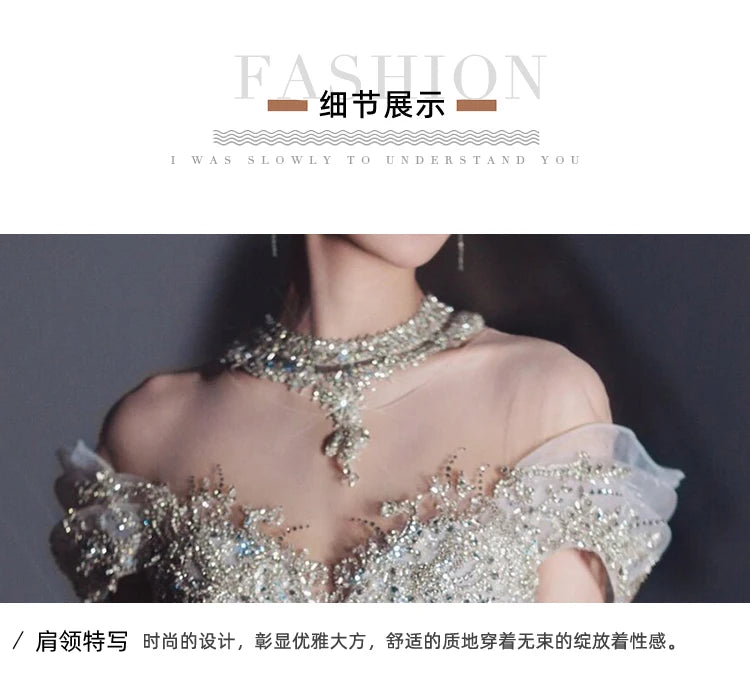 Fishtail new main yarn female wedding dress