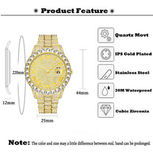 Load image into Gallery viewer, Relogio Dorado MISSFOX Brand Luxury Casual Couple Watch With Auto Calendário Full Diamond Watches Wholesale Goods For Business
