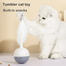 Load image into Gallery viewer, Cat  Automatic Tumbler Leakage Food Feather Teaser Balls
