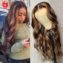 Load image into Gallery viewer, Highlight Wig Human Hair Ombre Lace Front Wig Brazilian Hair Wigs
