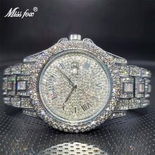 Load image into Gallery viewer, Luxury Ice Out Diamond Calendar Quartz Watches
