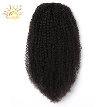 Load image into Gallery viewer, Mogolian Afro Kinky Curly Drawstring Ponytail Human Hair Ponytail Extensions 10-28 Inch Long Remy Hair Afro Kinky Curly Ponytail
