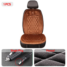 Load image into Gallery viewer, Heated Car Seat Cover 12-24V Universal Car Seat Heater
