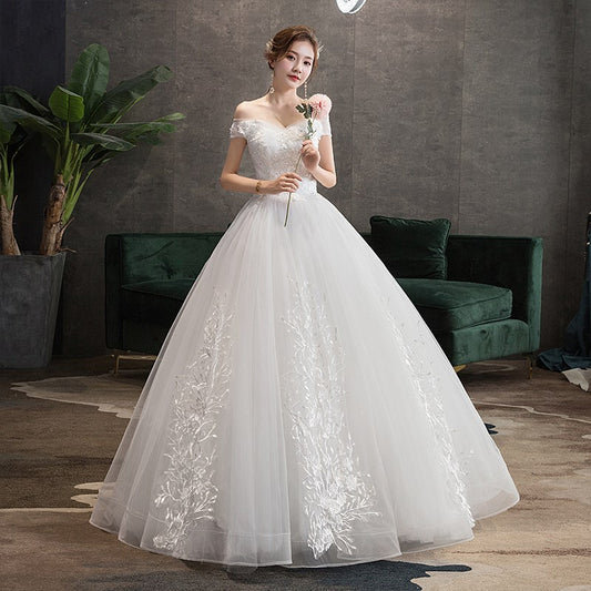 Wedding Dress 2023 New Sexy V-neck Ball Gown Princess Vintage Wedding Dresse Luxury Lace Wedding Gowns Plus Size