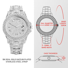 Load image into Gallery viewer, Luxury Ice Out Diamond Calendar Quartz Watches

