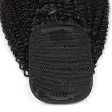 Load image into Gallery viewer, Clip ins Human Hair Drawstring Ponytail Extension Kinky Curly Ponytail Human Hair Brazilian Clip Ins Ponytail For Black Women
