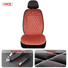 Load image into Gallery viewer, Heated Car Seat Cover 12-24V Universal Car Seat Heater
