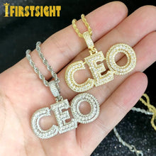 Load image into Gallery viewer, CEO Pendant Necklace Rope Chain Hip Hop For Men Women
