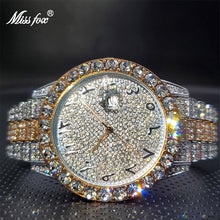 Load image into Gallery viewer, Relogio Dorado MISSFOX Brand Luxury Casual Couple Watch With Auto Calendário Full Diamond Watches Wholesale Goods For Business

