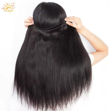 Load image into Gallery viewer, Straight Bundles With Frontal Human Hair Extensions Brazilian Hair Weave 13x4 Lace Frontal Closure With Bundles 30 Inch
