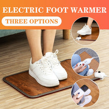 Load image into Gallery viewer, Adjustable Leather Heating Foot Mat Warmer
