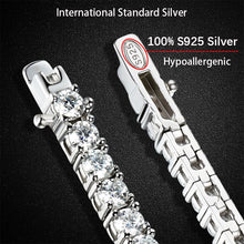 Load image into Gallery viewer, 5mm Moissanite Tennis Bracelets for Women 925 Sterling
