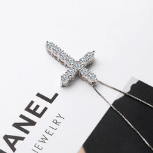 Load image into Gallery viewer, 3.3CT D Color Moissanite Cross Necklace
