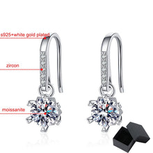 Load image into Gallery viewer, 0.5CT 5mm 100% Genuine Moissanite Drop Earrings for Women
