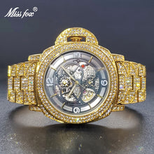 Load image into Gallery viewer, Mechanical Watch For Men Diamond Iced Hip Hop Automatic Watches Big Wrist Skeleton Movement Wristwatches Unique Dropshipping
