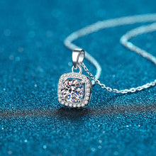 Load image into Gallery viewer, 2ct Moissanite Square Female Necklace
