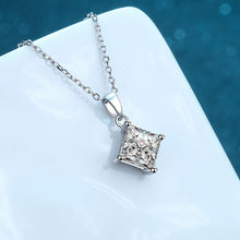 Load image into Gallery viewer, Rhombus 2CT 7*7mm Moissanite Necklace
