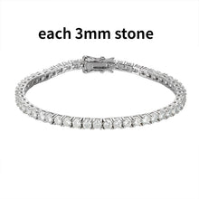 Load image into Gallery viewer, 2-6.5mm Real Moissanite Tennis Bracelet
