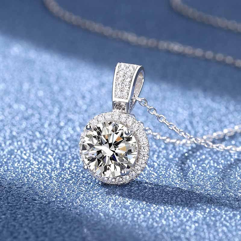 2CT 8MM Moissanite Necklace