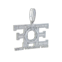 Load image into Gallery viewer, 2022 New Letter Family Over Everything Pendant Necklace Bling CZ zircon Big FOE Charm Men&#39;s Women HipHop Jewelry
