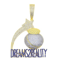 Load image into Gallery viewer, Bling Letters DREAMS TO REALITY Pendant Necklace Gold Plated Zircon CZ Money Bag Star Charm Men&#39;s Women Hip Hop Jewelry
