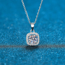 Load image into Gallery viewer, 2ct Moissanite Square Female Necklace
