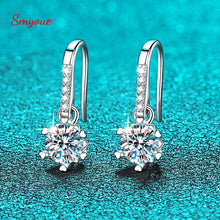 Load image into Gallery viewer, 0.5CT 5mm 100% Genuine Moissanite Drop Earrings for Women
