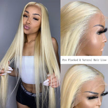 Load image into Gallery viewer, 613 Frontal Wig Honey Blonde Colored Straight Lace Front Human Hair Wigs
