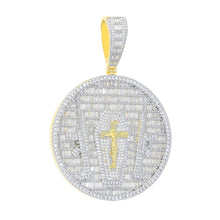 Load image into Gallery viewer, 2022 New Hip Hop Gun Jesus Pendant Necklace Iced Out Bling Gold Plated Baguette CZ Cross Round Charm Necklaces Men Jewelry
