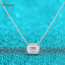 Load image into Gallery viewer, 2ct Emerald Cut Moissanite Necklace
