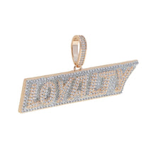 Load image into Gallery viewer, Iced Out Bling Letters Loyalty Pendant Necklace Gold Silver Color 5A Zircon Letter Charm Necklaces Men&#39;s Women Hip Hop Jewelry
