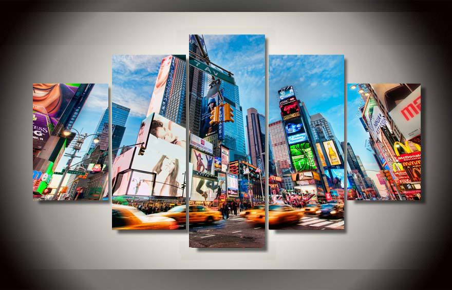 HD Printed new york city Painting on canvas room decoration print poster picture canvas framed Free shipping/ny-1315