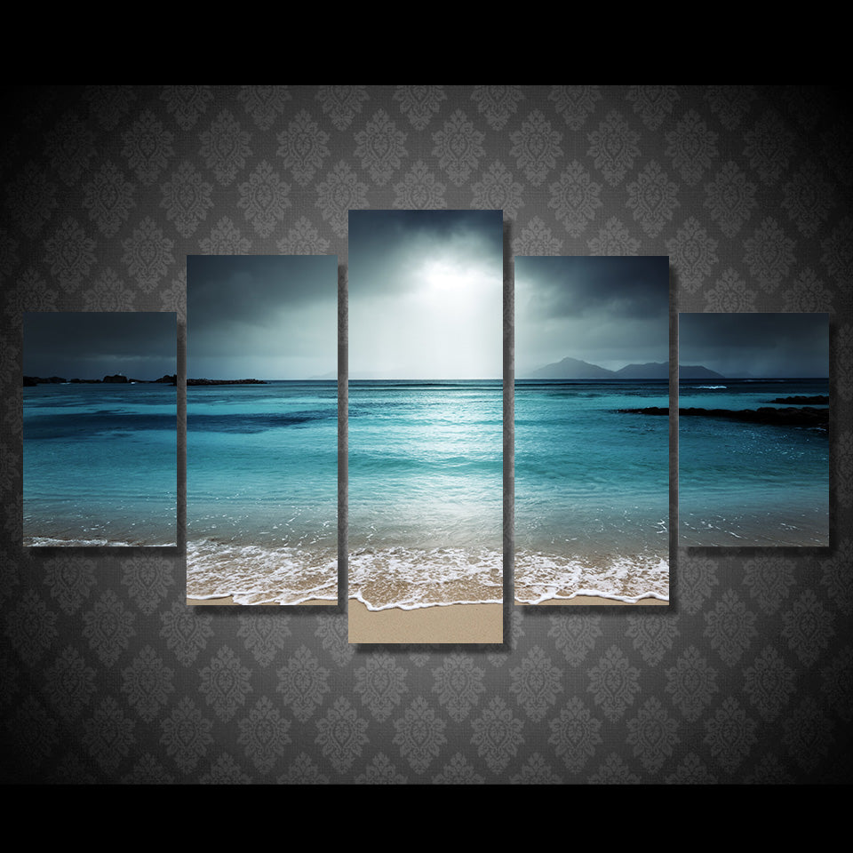 HD Printed beach ocean sea sunset Painting Canvas Print room decor print poster picture canvas Free shipping/ny-4517