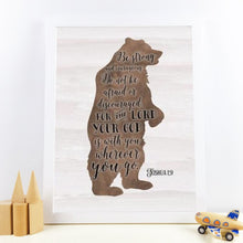Load image into Gallery viewer, Scripture Nursery Art Print Deer Bear Moose Fox Woodland Animal Canvas Painting Bible Verse Poster Wall Picture Baby Room Decor
