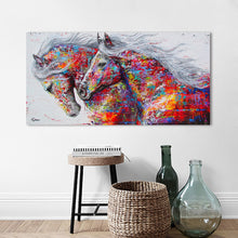 Load image into Gallery viewer, HDARTISAN Wall Art Canvas Pictures The Horses For Living Room Animal Painting Home Decor No Frame
