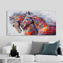 Load image into Gallery viewer, HDARTISAN Wall Art Canvas Pictures The Horses For Living Room Animal Painting Home Decor No Frame
