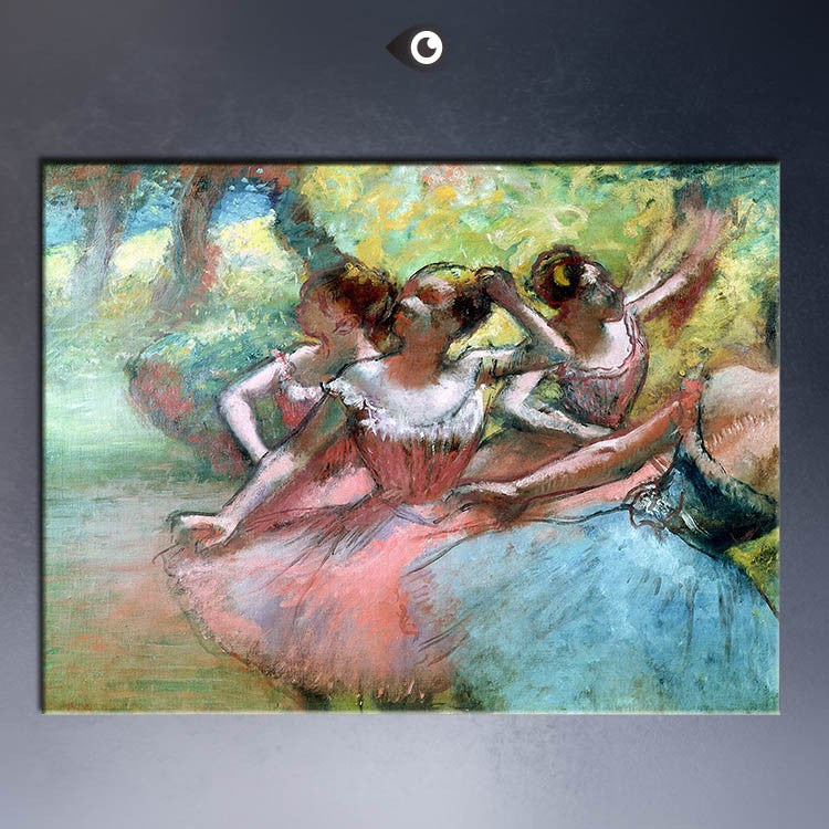 ART POSTER  EDGAR DEGAS Four Ballerinas on the Stage CANVAS print  WALL OIL PAINTING